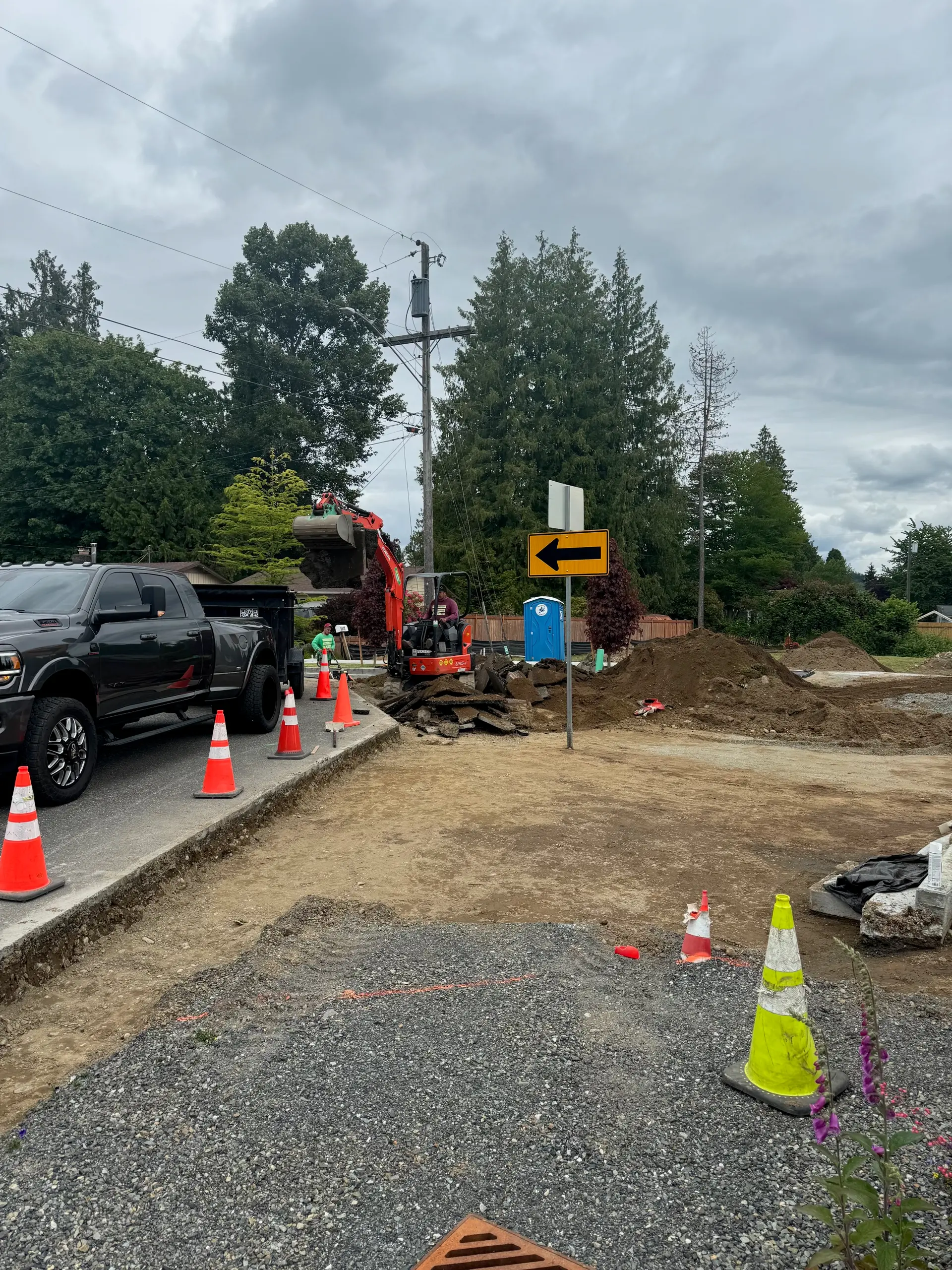 O's Sons Construction gravel driveway and grading project in Snohomish, WA
